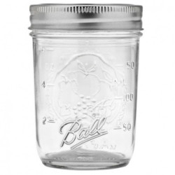 12 x Half Pint Preserving Canning Jars Ball Mason