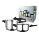 Fagor Duo Stainless Steel Pressure Cooker Combo Set 4l and 6l