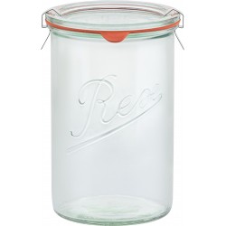 1,050ml (1 litre) Weck Rex Tapered Jar- Case of 6