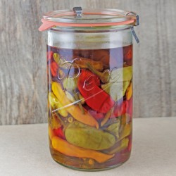 1,050ml (1 litre) Weck Rex Tapered Jar Complete - Single R01880
