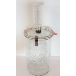 1 litre Fermenting Jar Weck Rex with Large Size Fermenting Lid