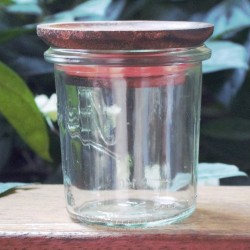 1 x 160ml Tapered Jar with wooden lid