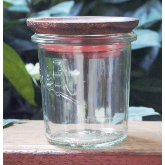 1 x 160ml Tapered Jar with wooden lid
