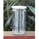 1 x 340ml Cylinder Jar with WHITE STORAGE LID