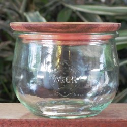 1 x 580ml Tulip Jar with wooden lid
