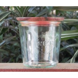 1 x 580ml Tapered Jar with wooden lid