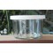 1 x 200ml Tapered Jar with WHITE STORAGE LID