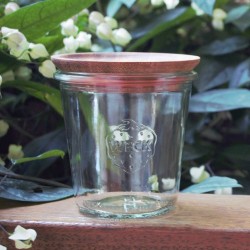 1 x 290ml Tapered Preserving Jar (Tall) with wooden lid