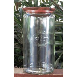 1 x 1.5 Litre Cylinder Jar with wooden lid
