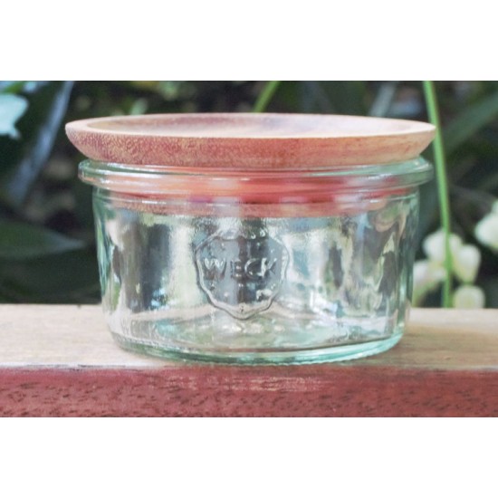 1 x 165ml Weck Tapered Jar with wooden lid