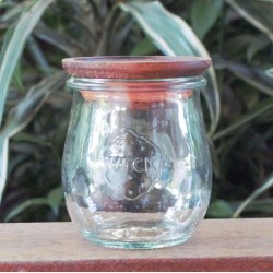 1 x 220ml Mini Tulip Jar  with wooden lid