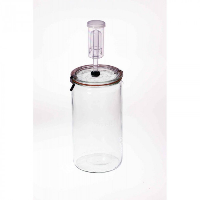 1.5 litre WECK Fermenting Jar With Fermenting Lid Weck Rex 
