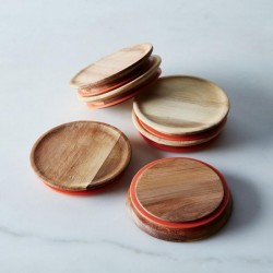 Small Wooden Lids with Seal to Suit Weck Jars Multi Pack 12