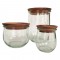 Large Wooden Lids with Seal to Suit Weck Jars Multi Pack 12