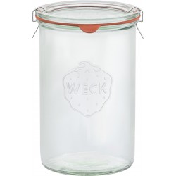 Bormioli Rocco Fido Italian Glass Facet Storage Canning Jars .5 Liter 