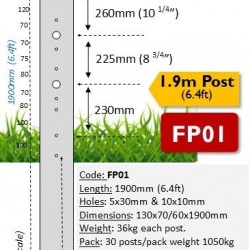 130mm Concrete Fence Posts CONTACT US TO CALCULATE FREIGHT