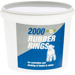 Castration Rings For Lambs, Kids And Calves Bucket of 2,000