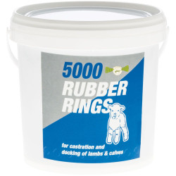 Castration Rings For Lambs, Kids And Calves Bucket of 5,000