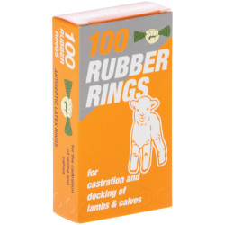 Castration Rings For Lambs, Kids And Calves Pack of 100