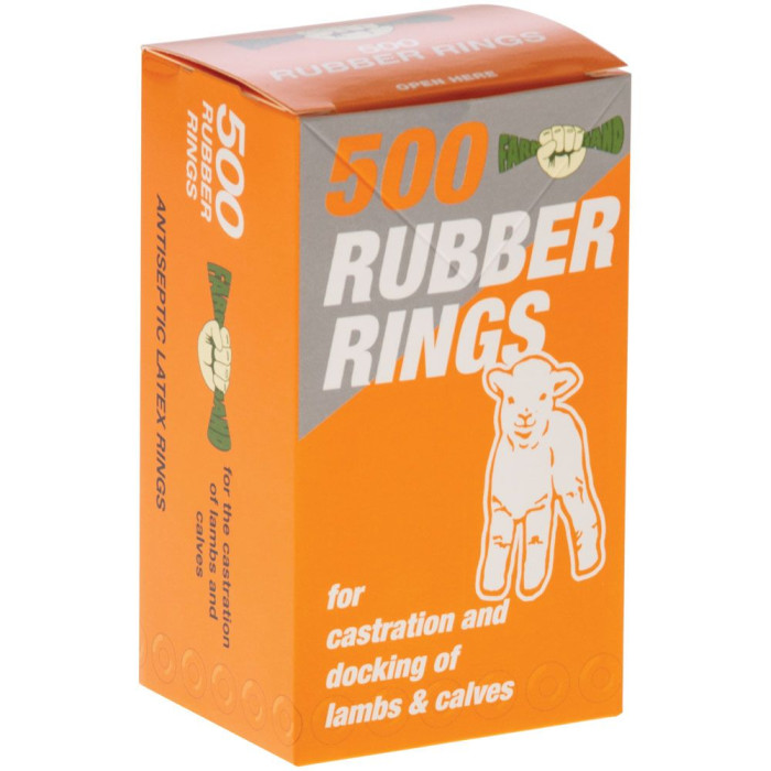 Castration Rings For Lambs, Kids And Calves Pack of 500