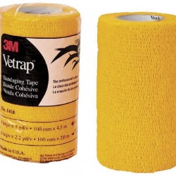 Vetrap Superior Cohesive Elastic Bandage 10cm wide 3M USA Made GOLD