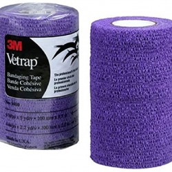 Vetrap Superior Cohesive Elastic Bandage 10cm wide 3M USA Made PURPLE