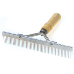 Grooming Comb T-style with Wooden Handle Economy