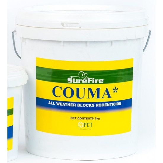 Couma All Weather Rodenticide Rat Mice Poison Blocks 8kg