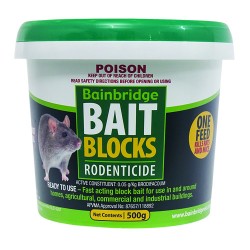 Rodent Bait Blocks Brodifacoum 500g
