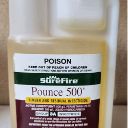 Pounce 500 Timber and Residual Insecticide Permethrin 500ml bottle