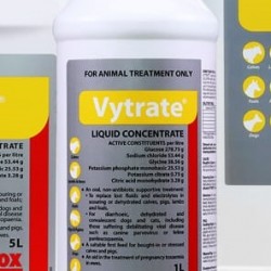 Vytrate Liquid Concentrate Non-Antibiotic Scour and Dehydration Treatment 1 litre bottle