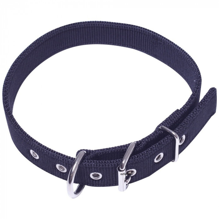 Webbing Collar for Dog / Sheep/ Goat size 4 60cm(24in) Black