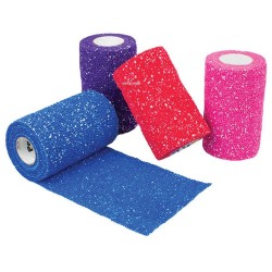 PetFlex Glitter Cohesive Elastic Bandage 10cm wide