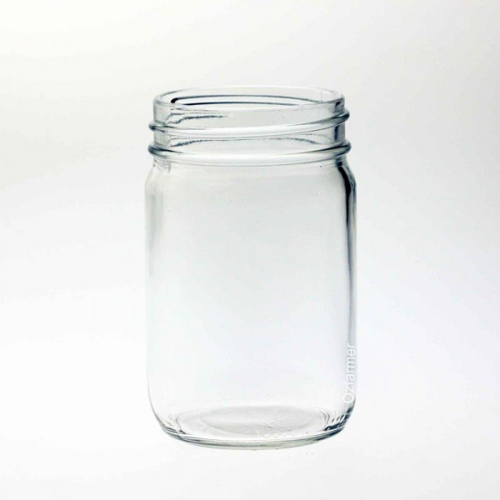 12 x Bell USA 12oz Smooth Economy Regular Mouth Jars with Lids