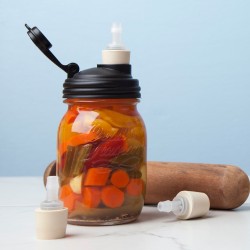ReCap Lid with Waterless Fermenting Airlock Wide Mouth - Jar not included