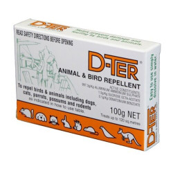 D-TER Effective and Proven Animal and Bird Repellent 100g Pack