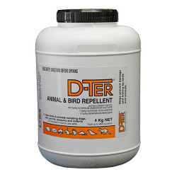 D-TER Effective and Proven Animal and Bird Repellent 4kg Container