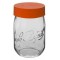 1000ml Le Parfait Storage Jar with Orange Screwtop Lid