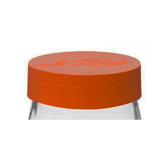 ORANGE Screwtop Lid to suit Le Parfait storage jars - LID only Jar not included