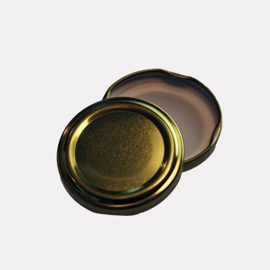 50 x 82mm TWIST TOP bottle lids GOLD