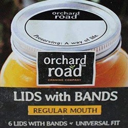 Orchard Road Regular Mouth Lids and Bands 6 pack