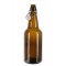 1 x 750ml Amber Flip Top Beer Fermenting Bottle SINGLE