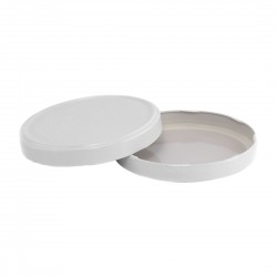 110mm TWIST TOP Tin Lid with Food Safe Lining One Piece