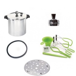 EASTER SPECIAL Presto Canner Starter Kit with 23 Quart canner, Canning Accessories Kit, Spare Gasket and Canning Rack + Free Gift