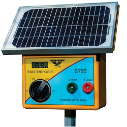 10km Solar Electric Fence Energiser with Battery