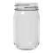 12 x Bell Pint 16oz Economy Smooth Regular Mouth Jars - Lids Not Included