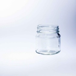 24 x Bell Square Half Pint / 8oz Regular Mouth Jars with Black Lids (2 cases)