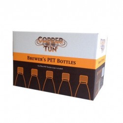 15 x Bottle Amber PET Plastic 750ml Case