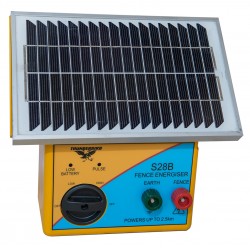 2.5km Solar Electric Fence Energiser with Battery