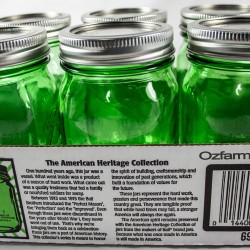 6 x Pint Green Heritage Collection REGULAR Mouth Jars Ball Mason 